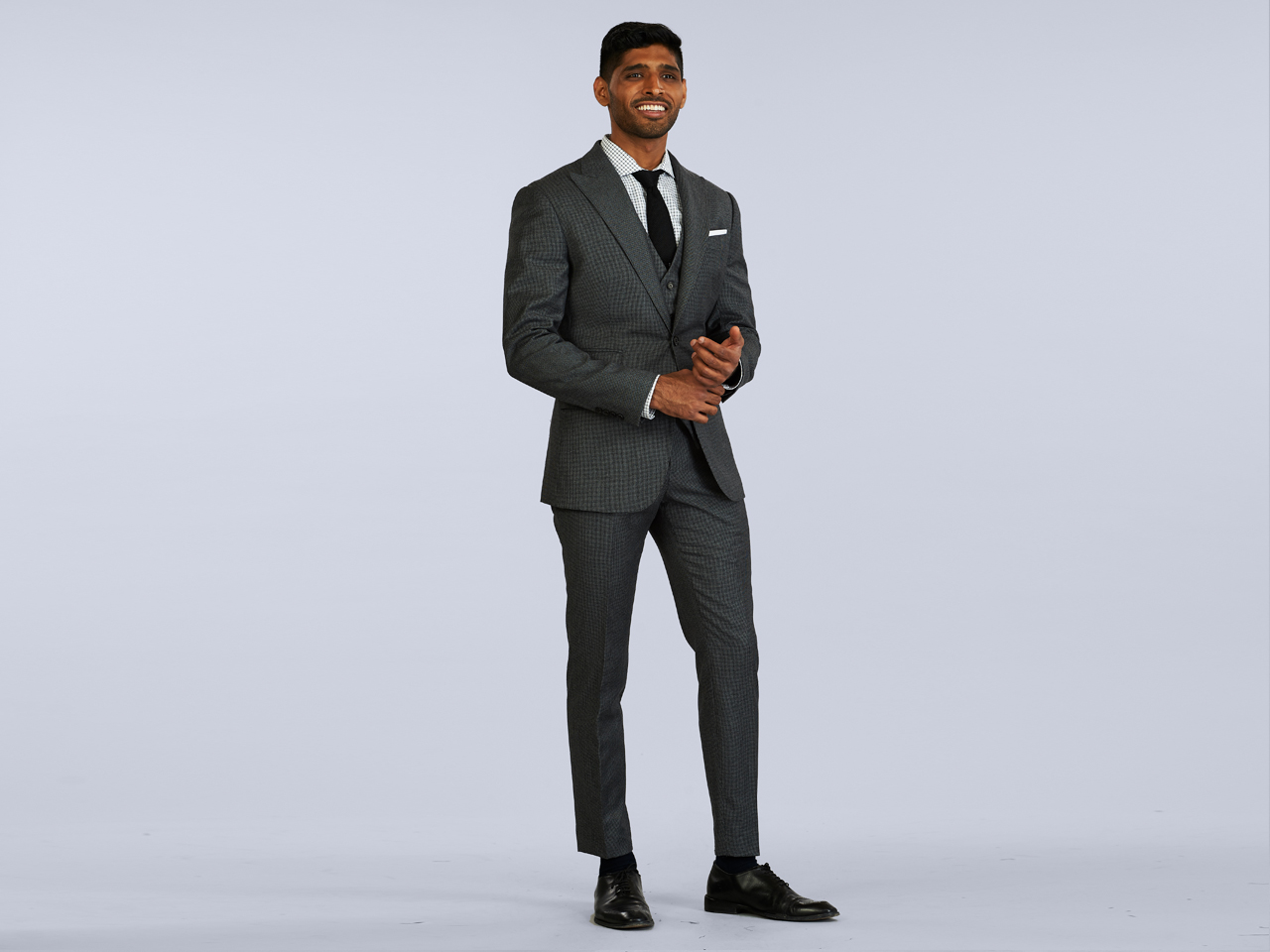 The Grey Houndstooth Three Piece Suit - Image 3