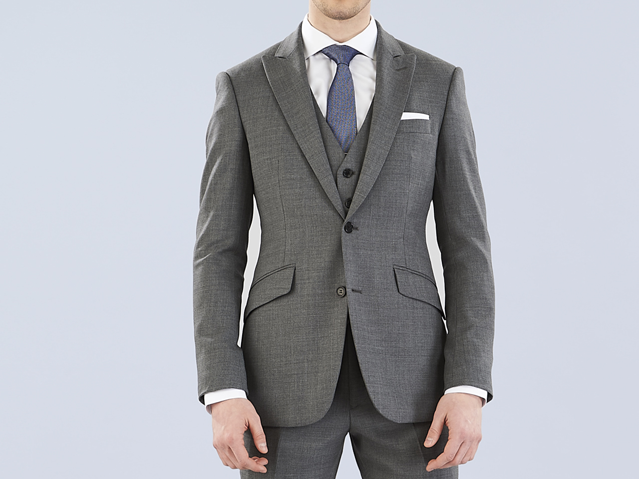 The Grey Lycra Three Piece Suit - Image 4