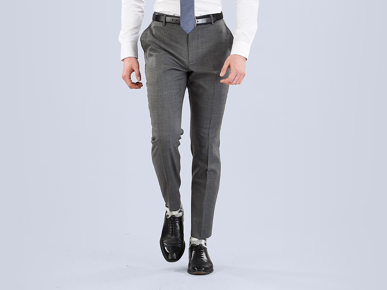 The Grey Lycra Three Piece Suit - Image 9