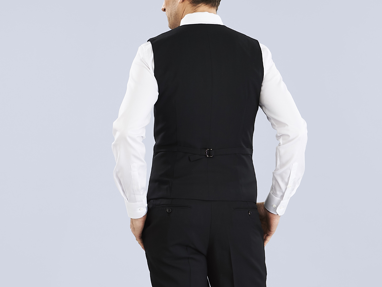 The Jet Black Lycra Three Piece Suit - Image 8