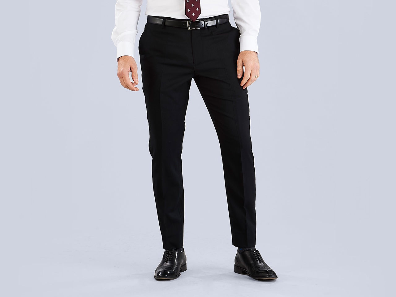 The Jet Black Lycra Three Piece Suit - Image 9